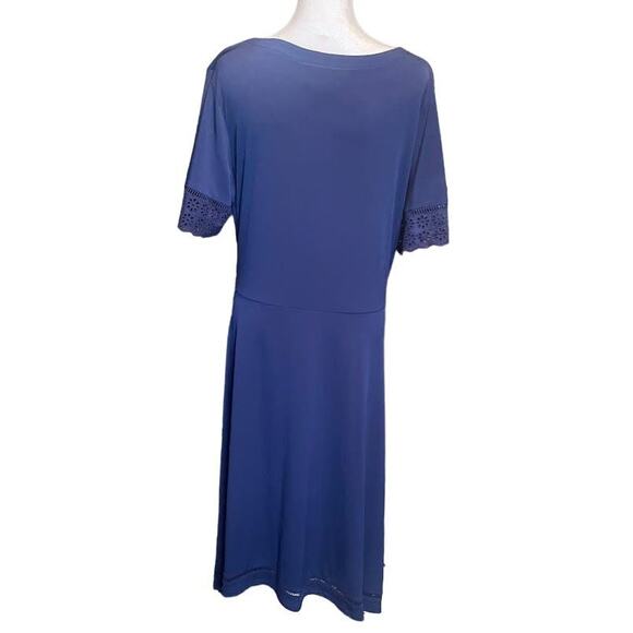 Rafaella Navy Blue Tie Waist Maxi Dress - Size XL - Picture 4 of 6